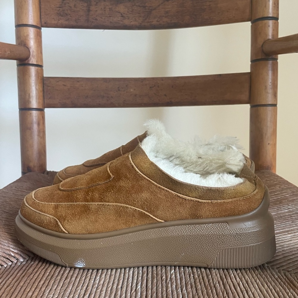 Suzanne Rae shearling clog sneaker - Picture 5 of 10